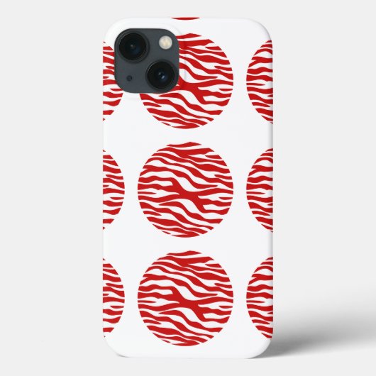 Zebraプリント水玉模様iPad BTケース Case-Mate iPhoneケース (裏面)