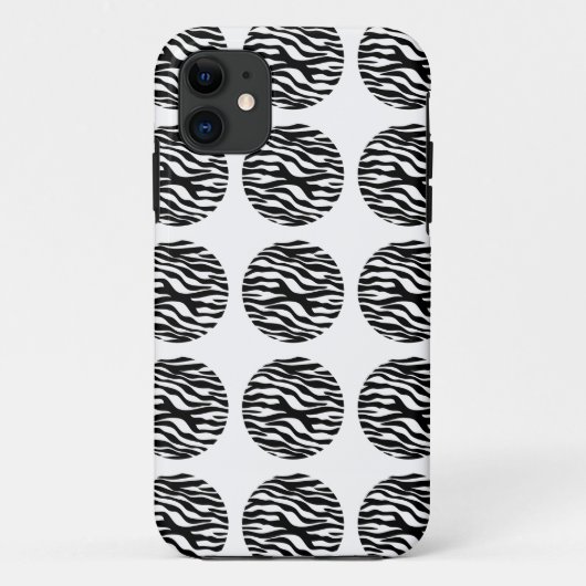 Zebraプリント水玉模様iPhone 5タフXtremeケース Case-Mate iPhoneケース (裏面)