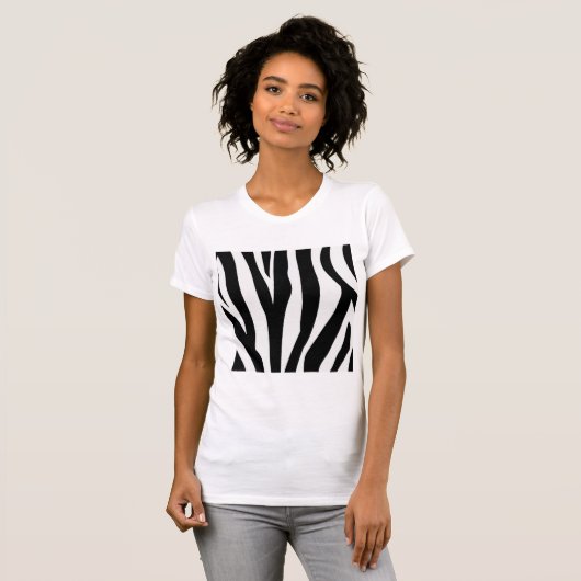 ZebraプリントWomens Tシャツ (正面フル)