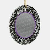 zebra印刷シックな写真オーナメント セラミックオーナメント (右)