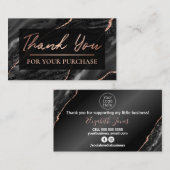 Zebra印刷バラ金ゴールドご購入ありがとうございます 名刺 (正面/裏面)