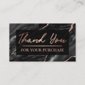 Zebra印刷バラ金ゴールドご購入ありがとうございます 名刺 (正面)