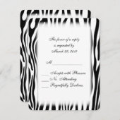 Zebra印刷RSVP 出欠カード (正面/裏面)