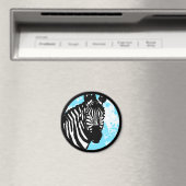 zebra。カラーカスタマイズ可能な円。 マグネット (インサイチュ (食洗機))