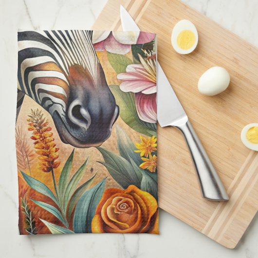 Zebra キッチンタオル (四つ折り)