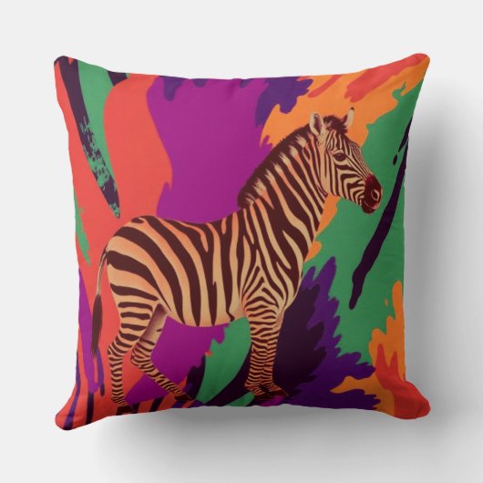 Zebra クッション (裏面)