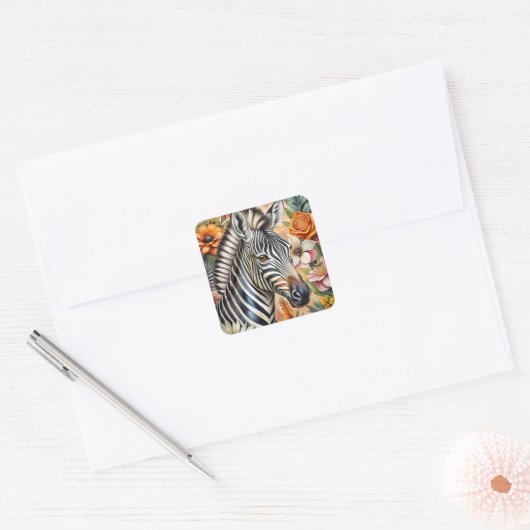 Zebra スクエアシール (封筒)