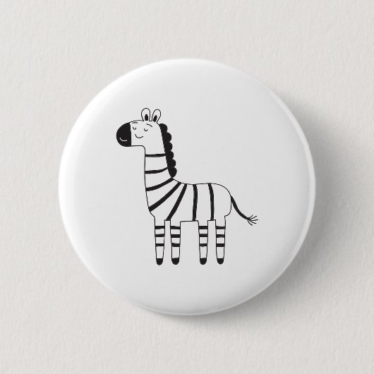 Zebra 缶バッジ (正面)