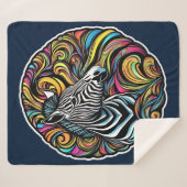 Zebra 1 シェルパブランケット (正面(横))