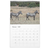 zebra 2011ページ独身のカレンダー カレンダー (2月 2027)