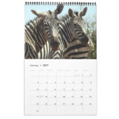 zebra 2011ページ独身のカレンダー カレンダー (1月 2027)