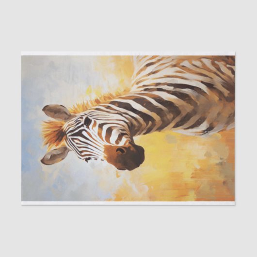 Zebra 2 Decopage紙 薄葉紙 (正面)