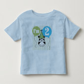Zebra 2nd誕生日Tシャツとギフト トドラーTシャツ (正面)