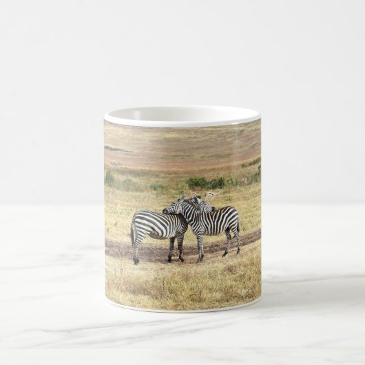 Zebra Affection, Tanzania. Mug コーヒーマグカップ (中央)