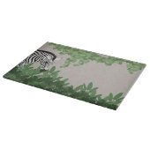 Zebra amongst Leaves カッティングボード (角)