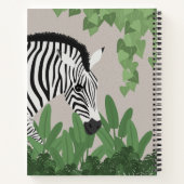 Zebra amongst Leaves ノートブック (裏面)