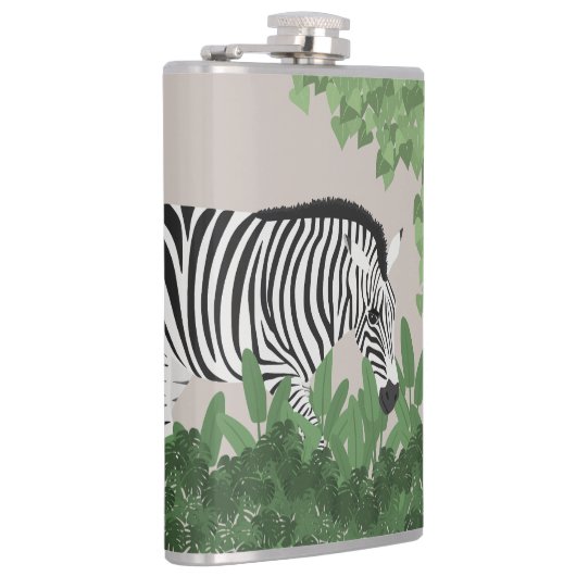 Zebra amongst Leaves フラスク (右)