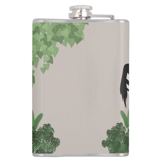 Zebra amongst Leaves フラスク (裏面)