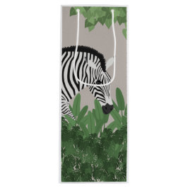 Zebra amongst Leaves ワインギフトバッグ
