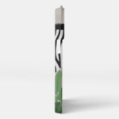 Zebra amongst Leaves Phone Case iPhoneケース (右側面)