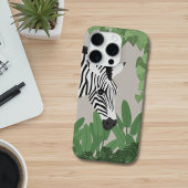 Zebra amongst Leaves Phone Case iPhoneケース