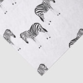 Zebra animal pattern on white 薄葉紙 (詳細)