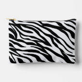 Zebra Animal Print Black and White Safari  アクセサリーポーチ (正面)