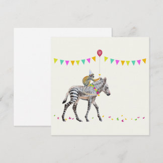 Zebra balloon party シーズンカード