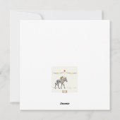 Zebra balloon party cards Set 10 シーズンカード (裏面)