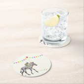 Zebra Balloon Party Coasters ラウンドペーパーコースター (インサイチュ)