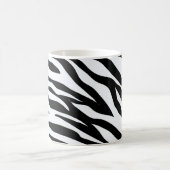 Zebra Black and White Pattern   コーヒーマグカップ (中央)