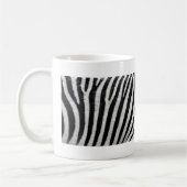 Zebra black and white print photo coffee mug コーヒーマグカップ (左)