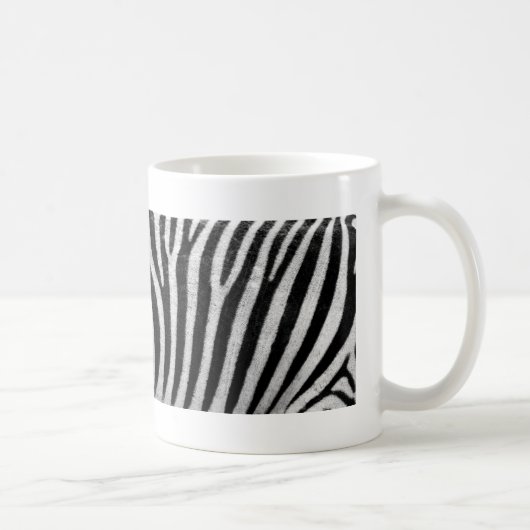 Zebra black and white print photo coffee mug コーヒーマグカップ (右)