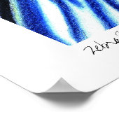 Zebra Blueのポスター：リー・ヴァンダーグリフト ポスター (角)