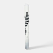 Zebra Butterfly Watercolor AREF295 - Watercolor iPhoneケース (左側面)