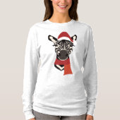 Zebra Christmas #1 Tシャツ (正面)