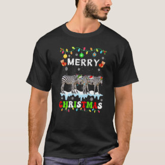 Zebra Christmas Squad Xmas Women Men Kids Tシャツ