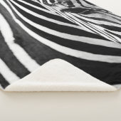 ZEBRA CLOSE-UP VIEW シェルパブランケット (3/4)