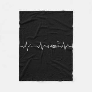 Zebra Danio Fish Heartbeat - Zebrafish Danio Rerio フリースブランケット