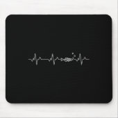 Zebra Danio Fish Heartbeat - Zebrafish Danio Rerio マウスパッド (正面)