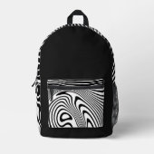 ZEBRA Design Backpack  プリントバックパック (正面)
