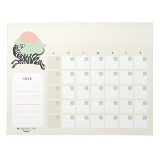 Zebra Desk Calendarメモ帳 ノートパッド
