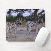 Zebra Double撮影 マウスパッド (マウス)