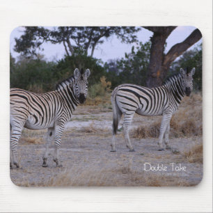 Zebra Double撮影 マウスパッド