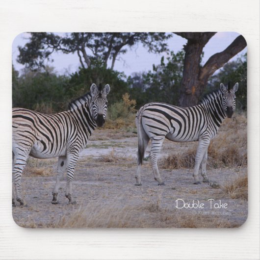 Zebra Double撮影 マウスパッド (正面)