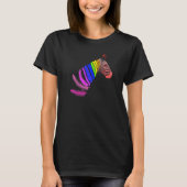 Zebra Feathers LGBTQ Flag Pride Month Proud LGBTQ  Tシャツ (正面)