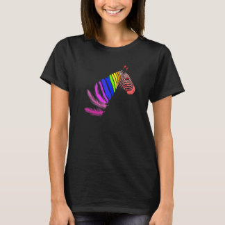 Zebra Feathers LGBTQ Flag Pride Month Proud LGBTQ  Tシャツ