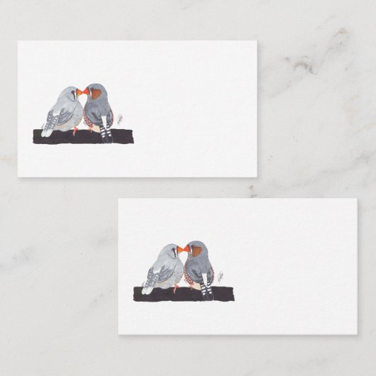 ZEBRA FINCH 名刺 (正面/裏面)