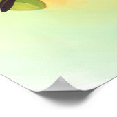 Zebra finch realistic painting ポスター (角)