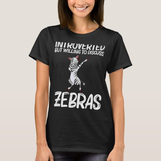 Zebra For Men Women African Zoo Animal  1 Tシャツ (正面)